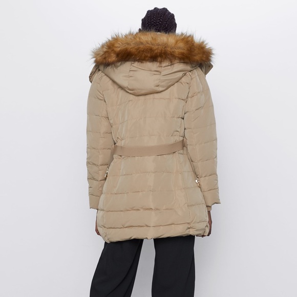 ZARA women’s winter jacket down puff coat NWT - Picture 3 of 9
